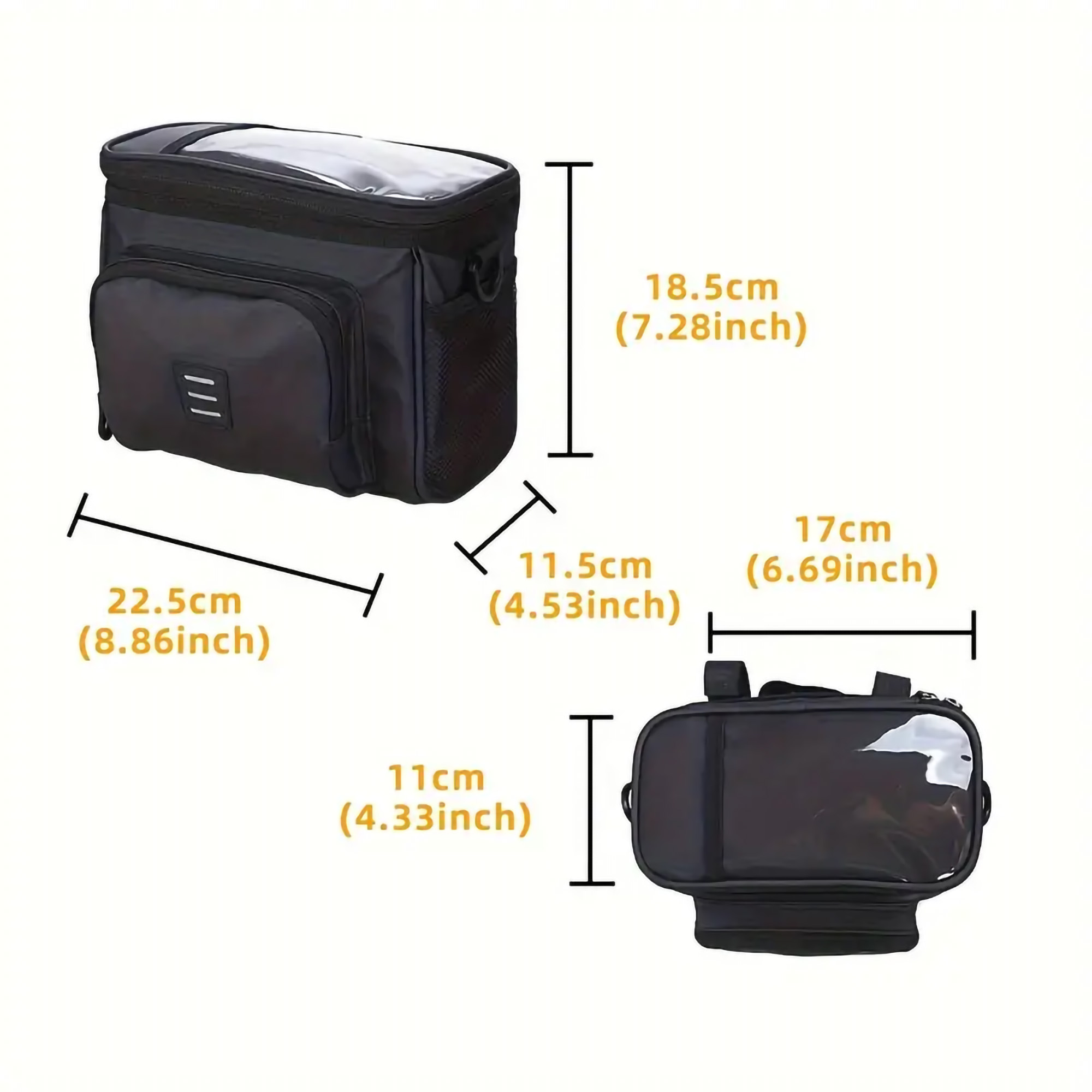 Large Capacity Portable Bicycle Hanging Bag With Phone Pocket - Image 5