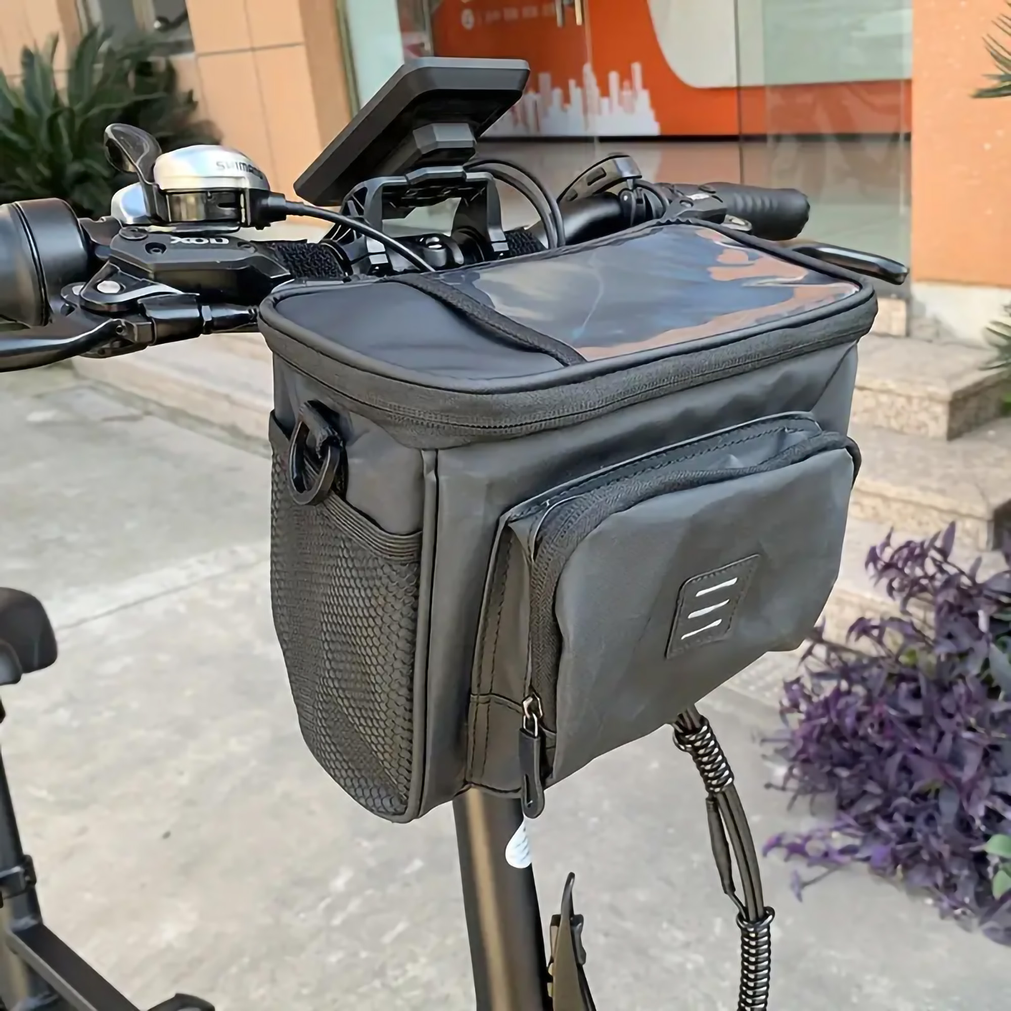 Large Capacity Portable Bicycle Hanging Bag With Phone Pocket - Image 12